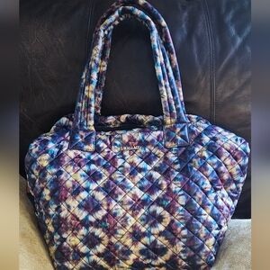 MZ Wallace TieDye Winter Prism Multicolor Quilted Tote. Nwot!